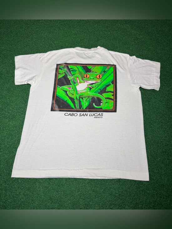 Vintage Other - Tree Frog Graphic T Shirt Cabo Vintage 90s Mexico